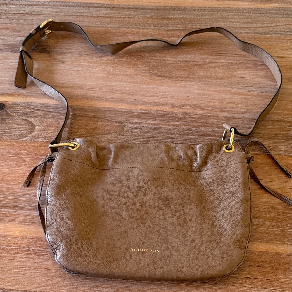 Burberry Tan Leather Crossbody Bag